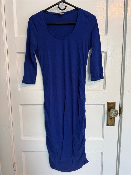 Express Dresses & Skirts - Express Women's Cobalt Blue Scoop Neck Midi Dress